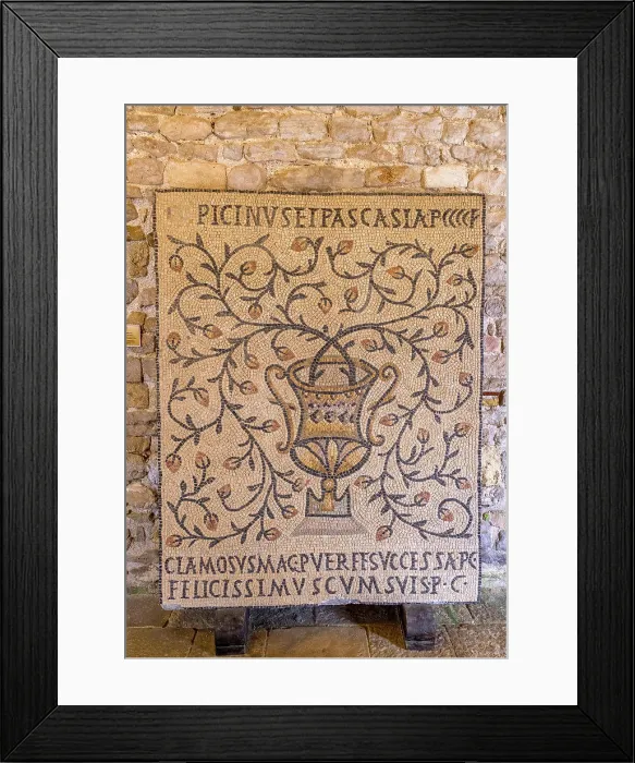 Framed Print : Euphrasius-Basilika, UNESCO Welterbe, Porec, Istrien, Kroatien, Europa