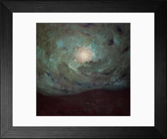 Framed Print : Moonlight; Woodstock; 1905 Oil on canvas Hermann Dudley Murphy (American; 1867 - 1945)