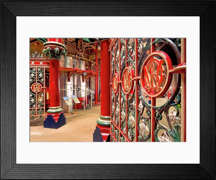 Framed Print : England, London, Bexley. The ornate interior of the Victorian era Crossness Pumping station in East London