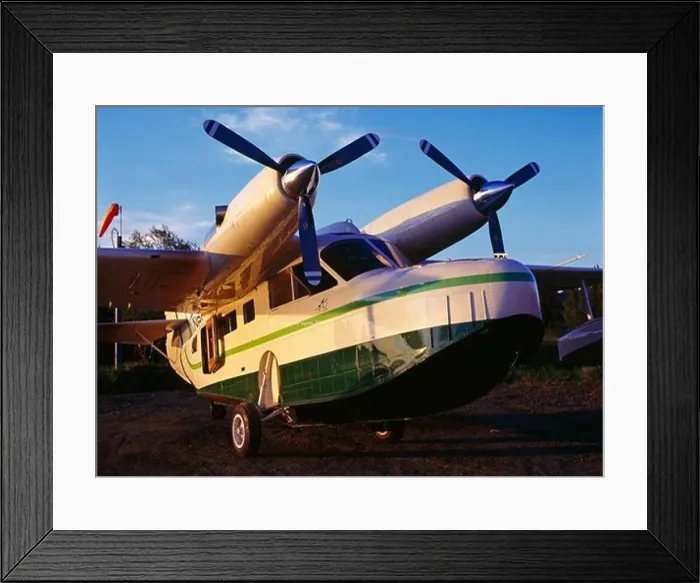 Framed Print : Jim Wickert and Terri and Terry Smith's Grumman Aleutian Goose Framed Print : Jim Wickert and Terri and Terry Smith's Grumman Aleutian Goose