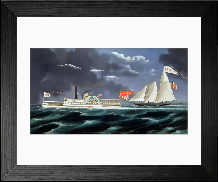 Framed Print : Thomas Hunt and America, James Bard, 1852, Metropolitan Museum of Art, Manhattan, New York City, USA, North America