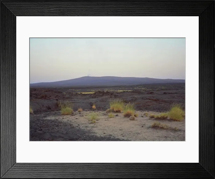 Framed Print : Ethiopia; Afar region; Danakil Desert; Danakil Depression; smoking volcano Erta Ale; taken from the Erta Ale Camp Framed Print : Ethiopia; Afar region; Danakil Desert; Danakil Depression; smoking volcano Erta Ale; taken from the Erta Ale Camp