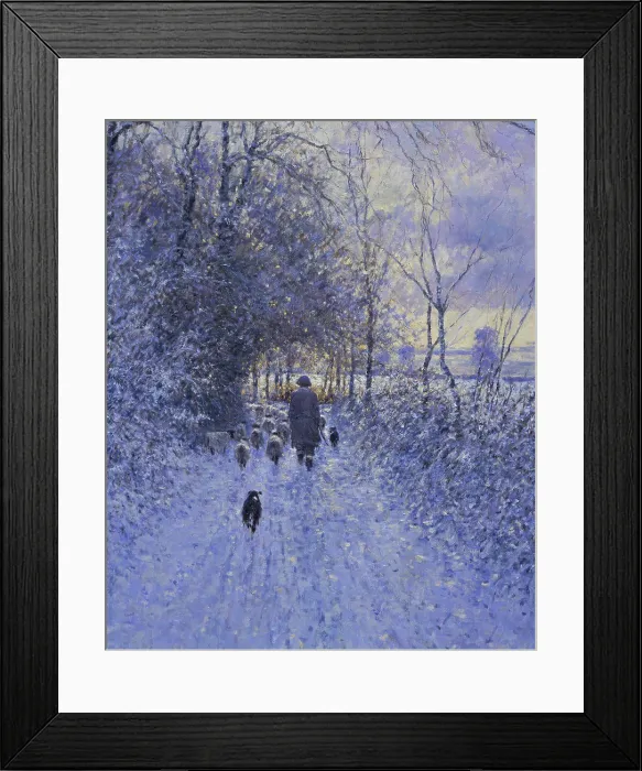 Framed Print : Cotswold Park, Woodmancote, February Morning 1998 Charles Neal (b.1951 / British) Oil on canvas Framed Print : Cotswold Park, Woodmancote, February Morning 1998 Charles Neal (b.1951 / British) Oil on canvas