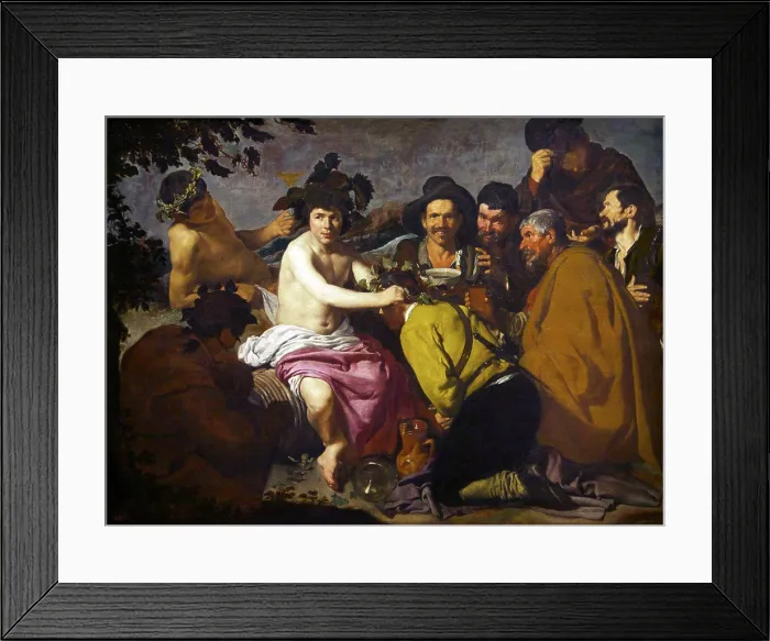 Framed Print : Triumph of Bacchus by Diego Velazquez, circa 1629, Spain, Madrid, Museo Nacional del Prado