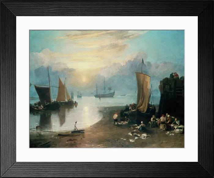 Framed Print : Sun Rising Through Vapor Joseph Mallord William Turner (1775-1851 English)