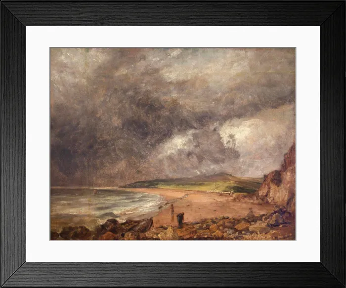 Framed Print : Weymouth Bay, painting by John Constable, France, Paris, Musee du Louvre