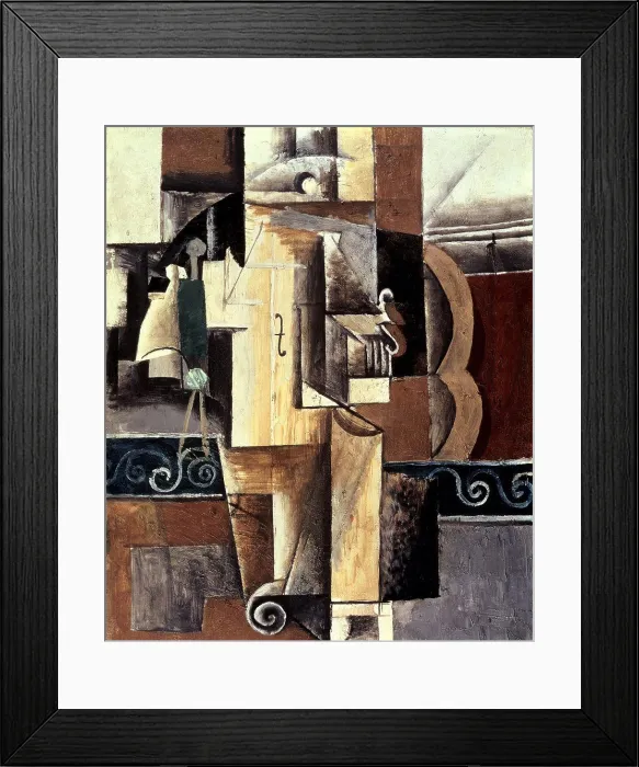 Framed Print : Violin and Guitar by Pablo Picasso, oil on canvas, 1913, 1881-1973, Russia, St. Petersburg, Hermitage Museum Framed Print : Violin and Guitar by Pablo Picasso, oil on canvas, 1913, 1881-1973, Russia, St. Petersburg, Hermitage Museum