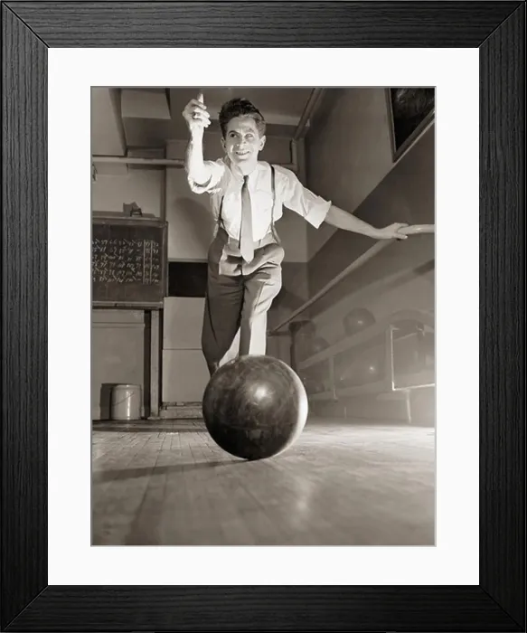 Framed Print : Blind Bowling Framed Print : Blind Bowling
