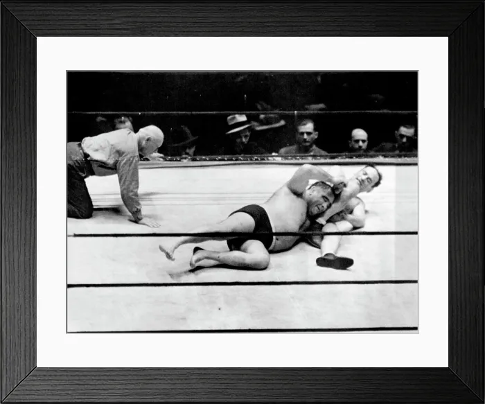 Framed Print : Strangler Lewis Retains Title -- Ed (Strangler) Lewis Framed Print : Strangler Lewis Retains Title -- Ed (Strangler) Lewis