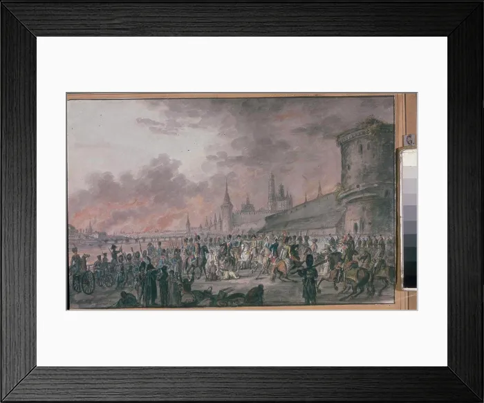 Framed Print : Soldiers by anonymous painter, Watercolor on paper Framed Print : Soldiers by anonymous painter, Watercolor on paper