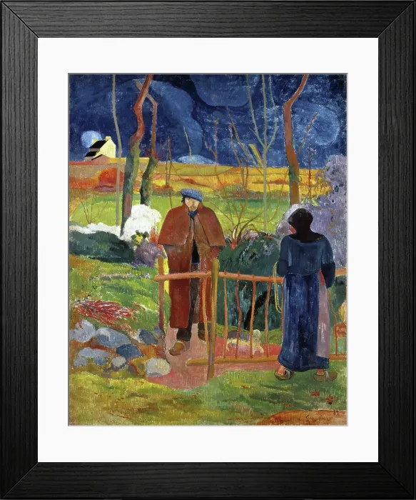 Framed Print : Bonjour, Monsieur Gauguin 1889 Paul Gauguin (1848-1903 / French) National Gallery, Prague Framed Print : Bonjour, Monsieur Gauguin 1889 Paul Gauguin (1848-1903 / French) National Gallery, Prague
