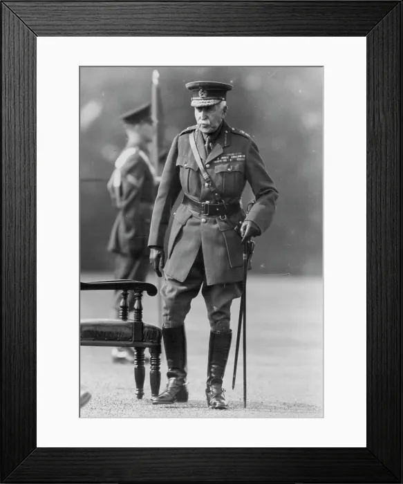 Framed Print : Royal Family - English. A recent photograph of Field-Marshall H Framed Print : Royal Family - English. A recent photograph of Field-Marshall H