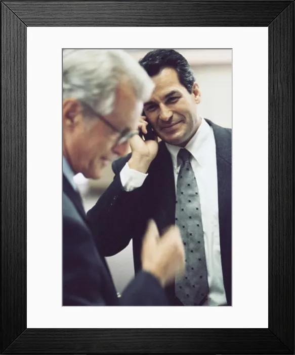 Framed Print : Two businessmen in an office Framed Print : Two businessmen in an office