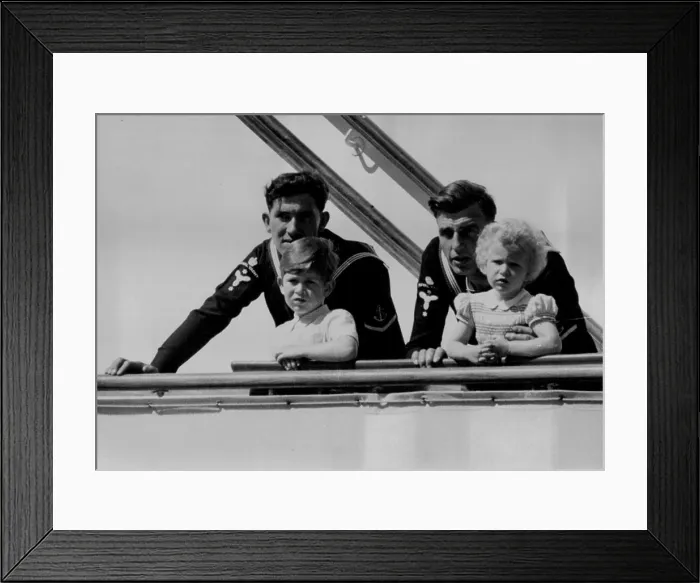 Framed Print : H.M. The Queen Lands At Gibraltar -- In Safe hands Framed Print : H.M. The Queen Lands At Gibraltar -- In Safe hands