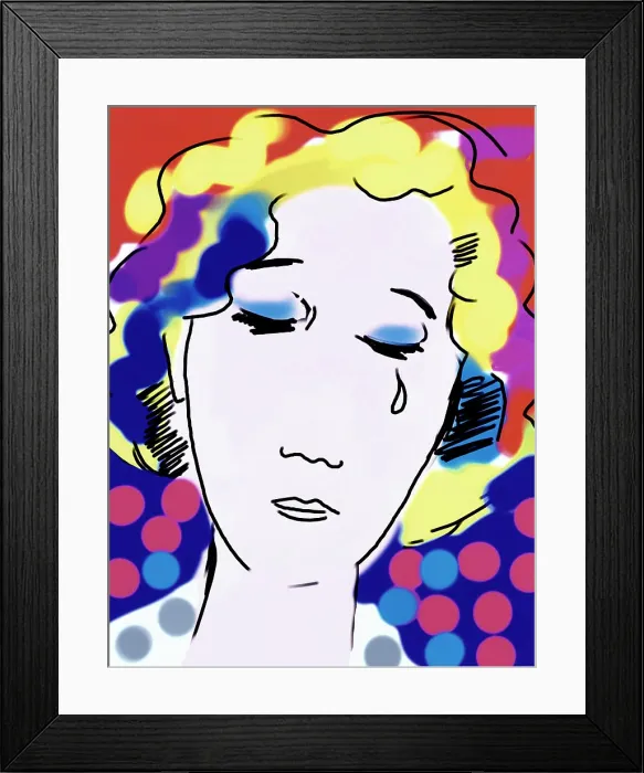 Framed Print : Teardrop 1999 Diana Ong (b.1940 Chinese-American) Computer Graphics Framed Print : Teardrop 1999 Diana Ong (b.1940 Chinese-American) Computer Graphics