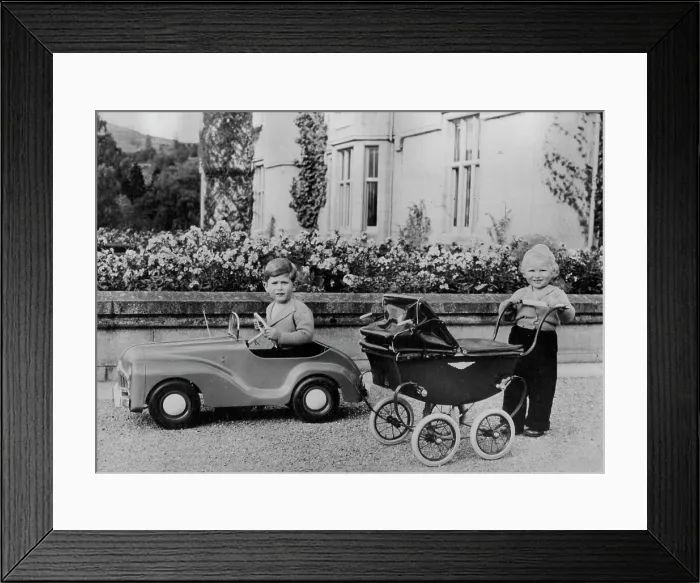 Framed Print : The Royal Children At Balmoral -- A new photograph of Prince Charles and Princess Anne Framed Print : The Royal Children At Balmoral -- A new photograph of Prince Charles and Princess Anne