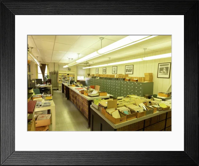 Framed Print : stock photography office