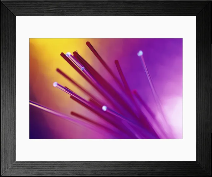 Framed Print : Close-up of fiber optic cables Framed Print : Close-up of fiber optic cables