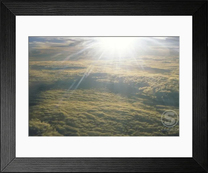 Framed Print : Clouds in the sky