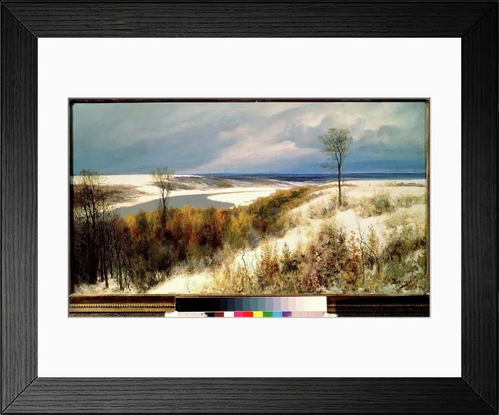 Framed Print : Early Snow by Polenov, Vasili Dmitrievich (1844-1927) / State Tretyakov Gallery Framed Print : Early Snow by Polenov, Vasili Dmitrievich (1844-1927) / State Tretyakov Gallery