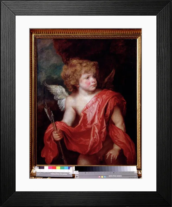 Framed Print : Cupid by Sir Anthonis van Dyck, oil on canvas, 1599-1641, Russia, Moscow, State Pushkin Museum of Fine Arts, 72x57 Framed Print : Cupid by Sir Anthonis van Dyck, oil on canvas, 1599-1641, Russia, Moscow, State Pushkin Museum of Fine Arts, 72x57