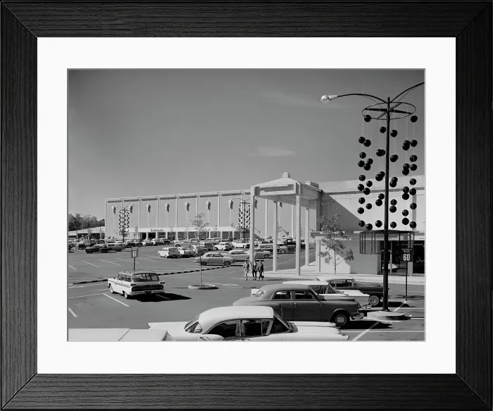 Framed Print : USA, Georgia, Atlanta, Parking in front of shopping mall Framed Print : USA, Georgia, Atlanta, Parking in front of shopping mall