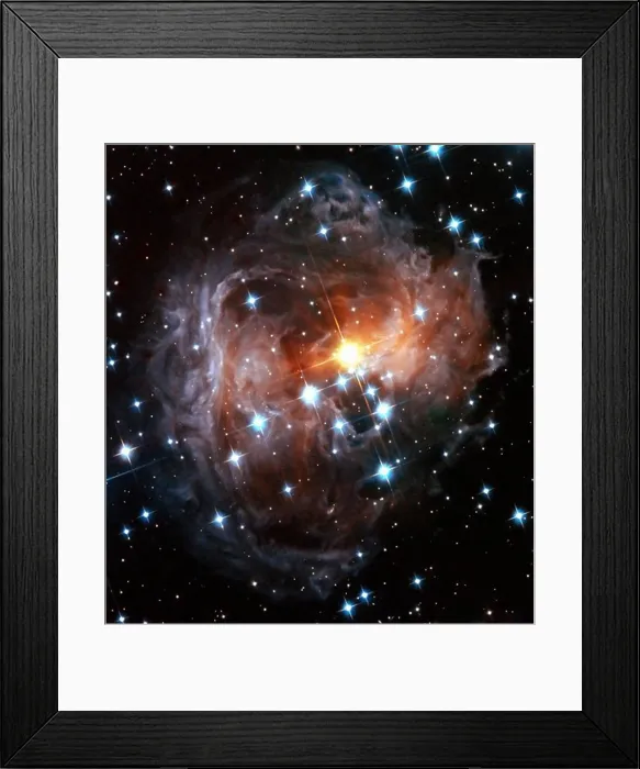 Framed Print : Star Surrounded by Light Echo