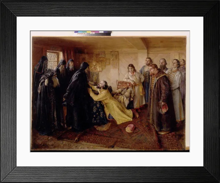 Framed Print : Pleading by Klavdi Vasilyevich Lebedev Framed Print : Pleading by Klavdi Vasilyevich Lebedev