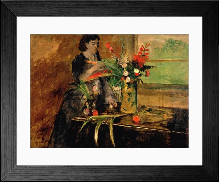 Framed Print : Portrait of Estelle Musson Degas by Degas