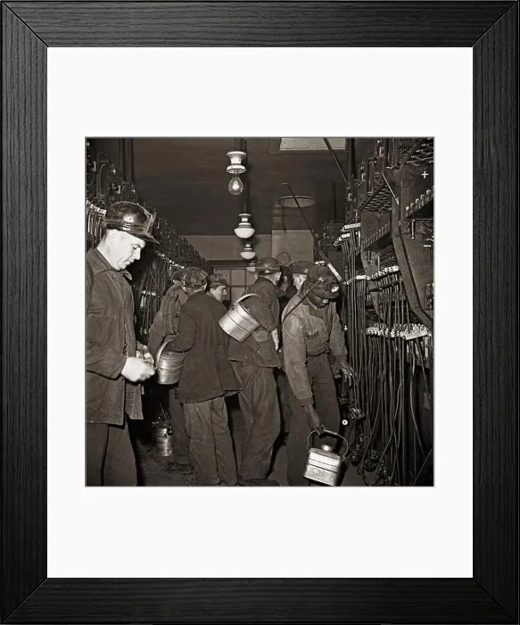Framed Print : Miners Preparing Framed Print : Miners Preparing