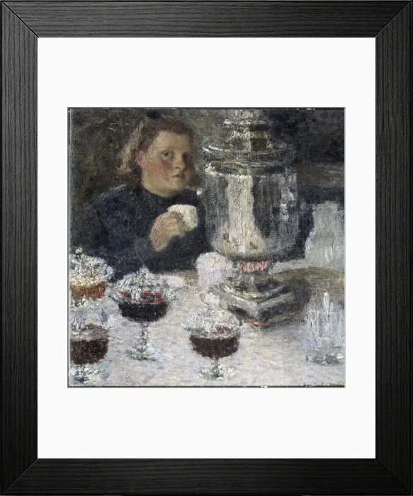 Framed Print : At the Samovar by Igor Grabar, 1911, 1871-1960, Russia, Moscow, Tretyakov Gallery Framed Print : At the Samovar by Igor Grabar, 1911, 1871-1960, Russia, Moscow, Tretyakov Gallery
