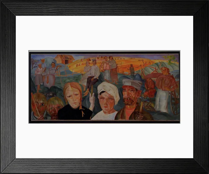Framed Print : Peasant Land by Grigoriev, Boris Dmitryevich (1886-1939) / State Russian Museum Framed Print : Peasant Land by Grigoriev, Boris Dmitryevich (1886-1939) / State Russian Museum