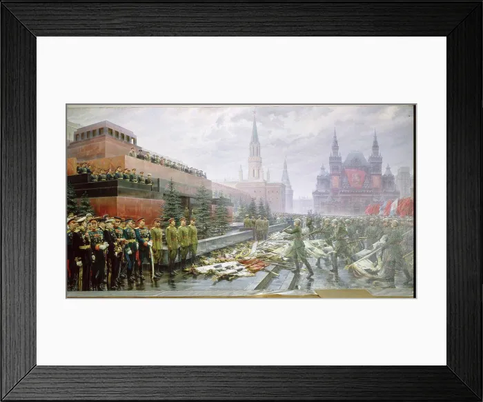 Framed Print : Army on town square by Mikhail Ivanovich Khmelko Framed Print : Army on town square by Mikhail Ivanovich Khmelko