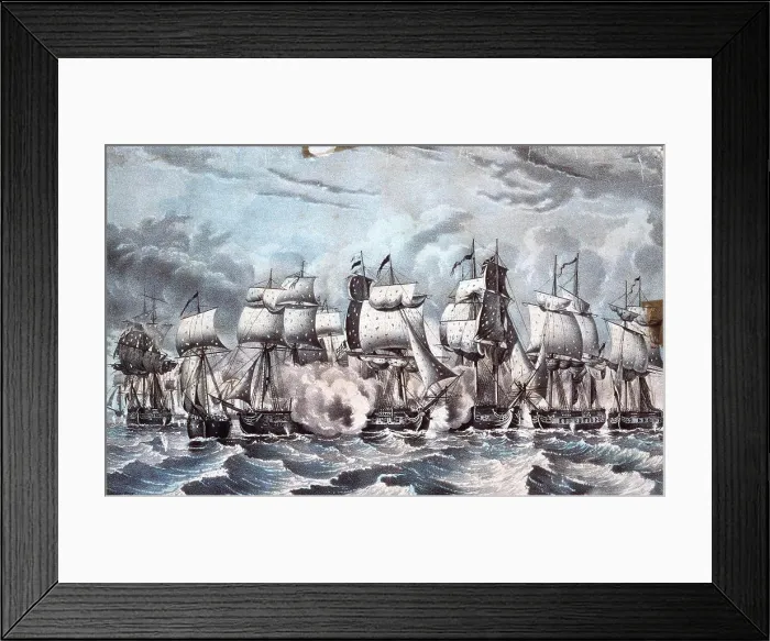 Framed Print : Perry's Victory on Lake Erie Fought September 10th 1813 Nath