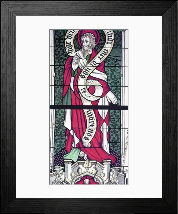Framed Print : Apostle Phillip, stained glass, 13th century Framed Print : Apostle Phillip, stained glass, 13th century