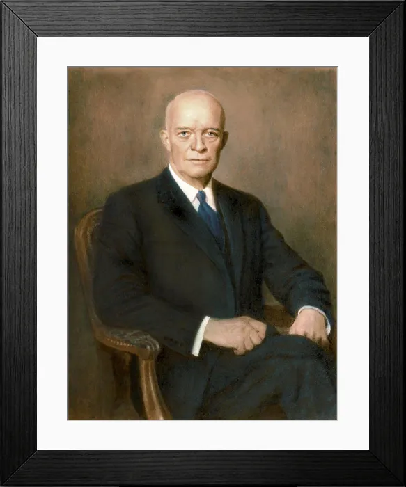 Framed Print : Dwight Eisenhower, (34th President of the United States) by Thomas E. Stephens, 1885-1966