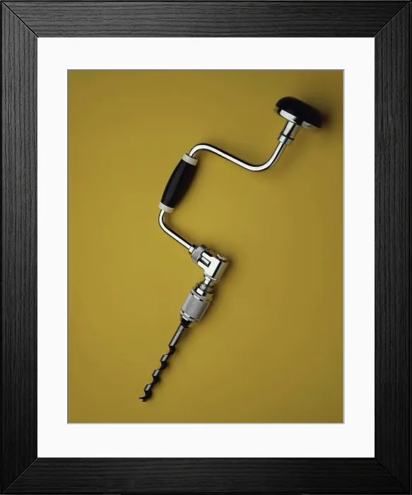 Framed Print : Close-up of a hand drill Framed Print : Close-up of a hand drill