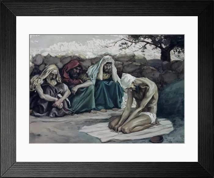 Framed Print : Job and His Three Friends James Tissot (1836-1902 French) Jewish Museum, New York Framed Print : Job and His Three Friends James Tissot (1836-1902 French) Jewish Museum, New York