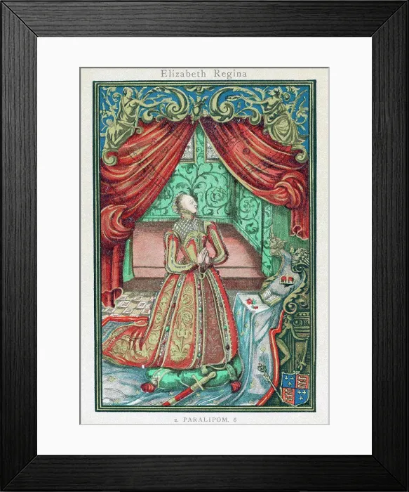 Framed Print : Elizabeth I (1533-1603) Queen of England and Ireland from 1558 Framed Print : Elizabeth I (1533-1603) Queen of England and Ireland from 1558