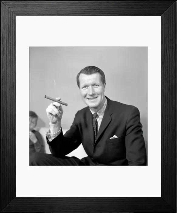Framed Print : Man with cigar