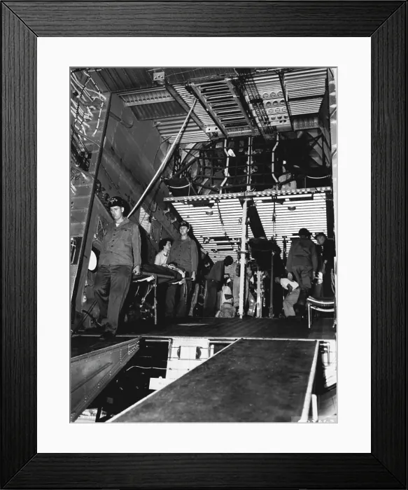 Framed Print : Faster Unloading Of Patients The more spacious interior of this double-decked U Framed Print : Faster Unloading Of Patients The more spacious interior of this double-decked U