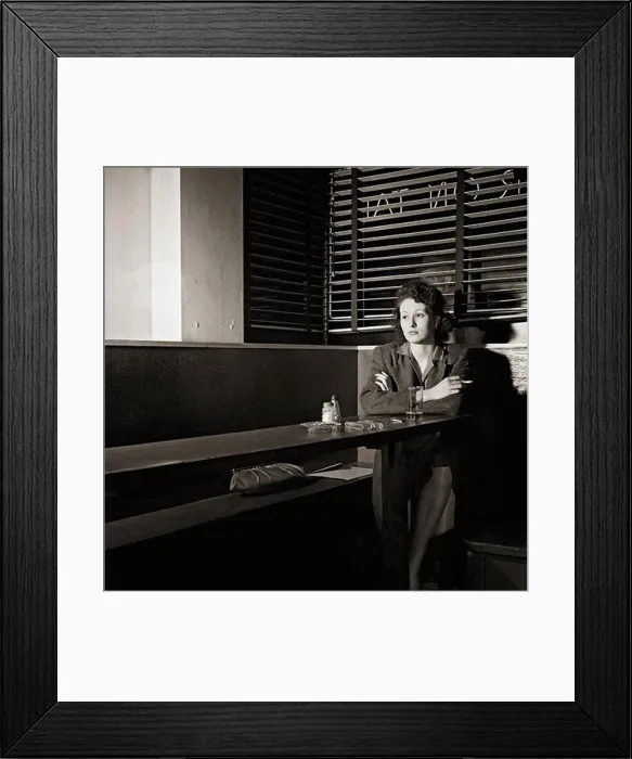 Framed Print : Woman Sitting Alone
