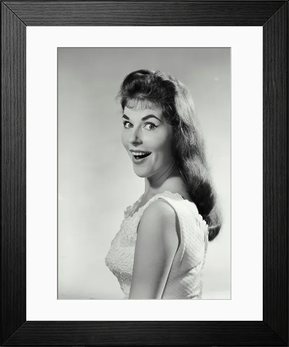 Framed Print : Portrait of a young woman smiling Framed Print : Portrait of a young woman smiling