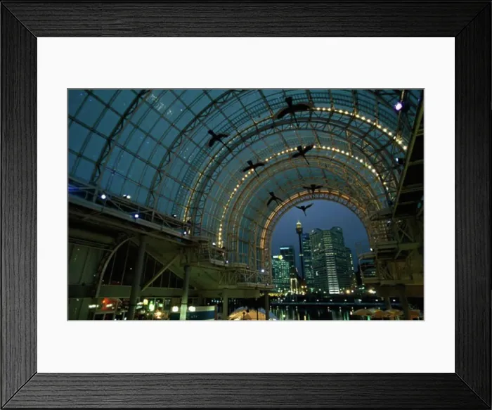 Framed Print : Low angle view of sculptures of birds in a shopping mall Framed Print : Low angle view of sculptures of birds in a shopping mall