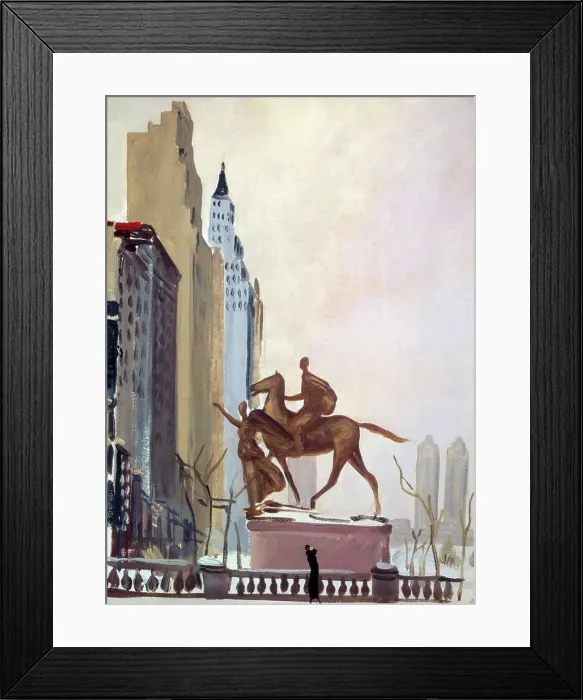 Framed Print : Central Park in New York by Alexander Deyneka, 1936, 1899-1969, Private Collection Framed Print : Central Park in New York by Alexander Deyneka, 1936, 1899-1969, Private Collection