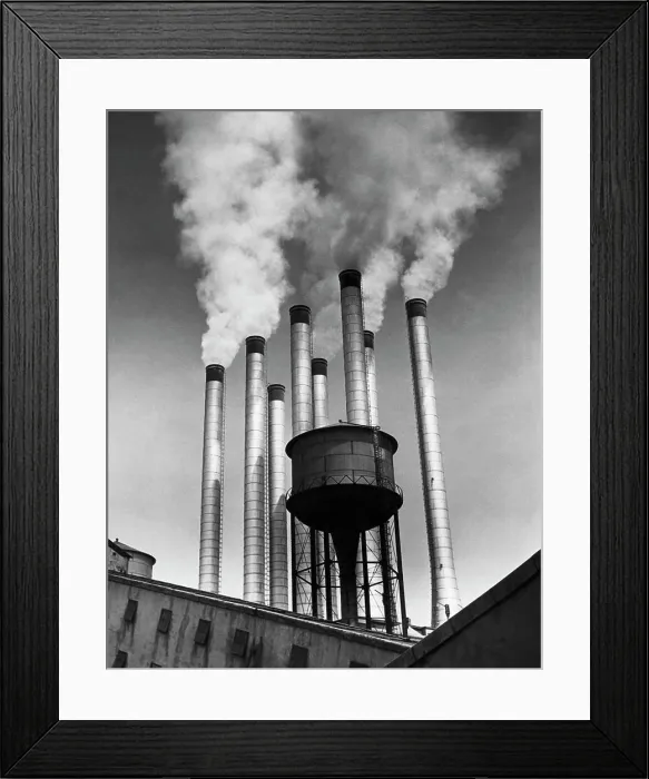 Framed Print : Smoke emitting from smoke stacks, River Rouge Plant, Ford Motor Company, Dearborn, Michigan, USA Framed Print : Smoke emitting from smoke stacks, River Rouge Plant, Ford Motor Company, Dearborn, Michigan, USA