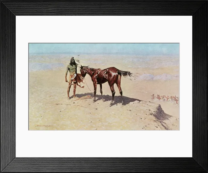Framed Print : Ridden Down 1905 Frederic Remington (1861-1909 American) Amon Carter Museum, Fort Worth, Texas