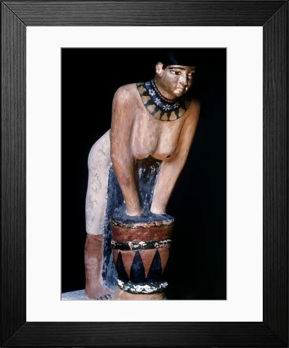 Framed Print : Woman Filtering Beer Egyptian Art Framed Print : Woman Filtering Beer Egyptian Art