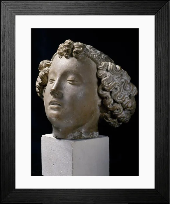 Framed Print : Head of an Angel, sculpture, France, Paris, Musee de la Ville de Paris Framed Print : Head of an Angel, sculpture, France, Paris, Musee de la Ville de Paris