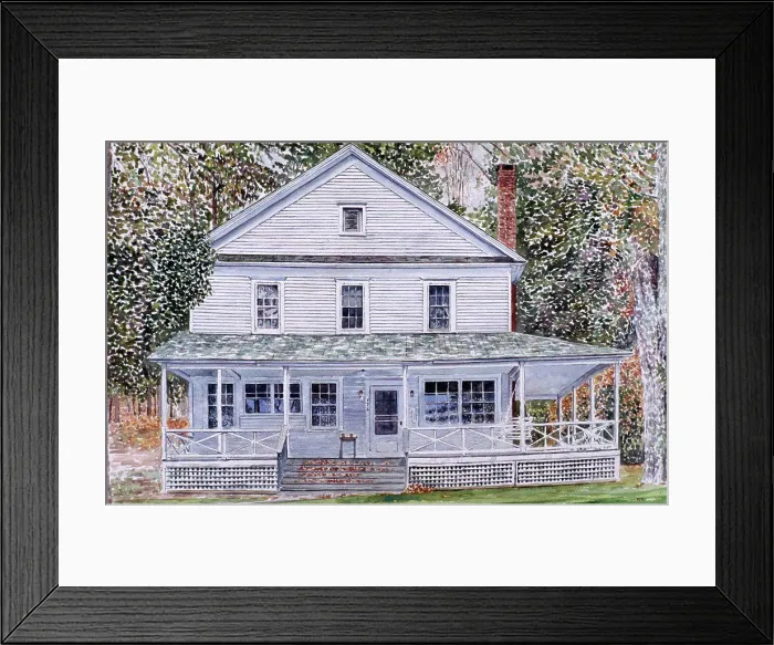 Framed Print : Lake Ariel Pennsylvania, Anthony Butera, (b.20th C.), Watercolor Framed Print : Lake Ariel Pennsylvania, Anthony Butera, (b.20th C.), Watercolor